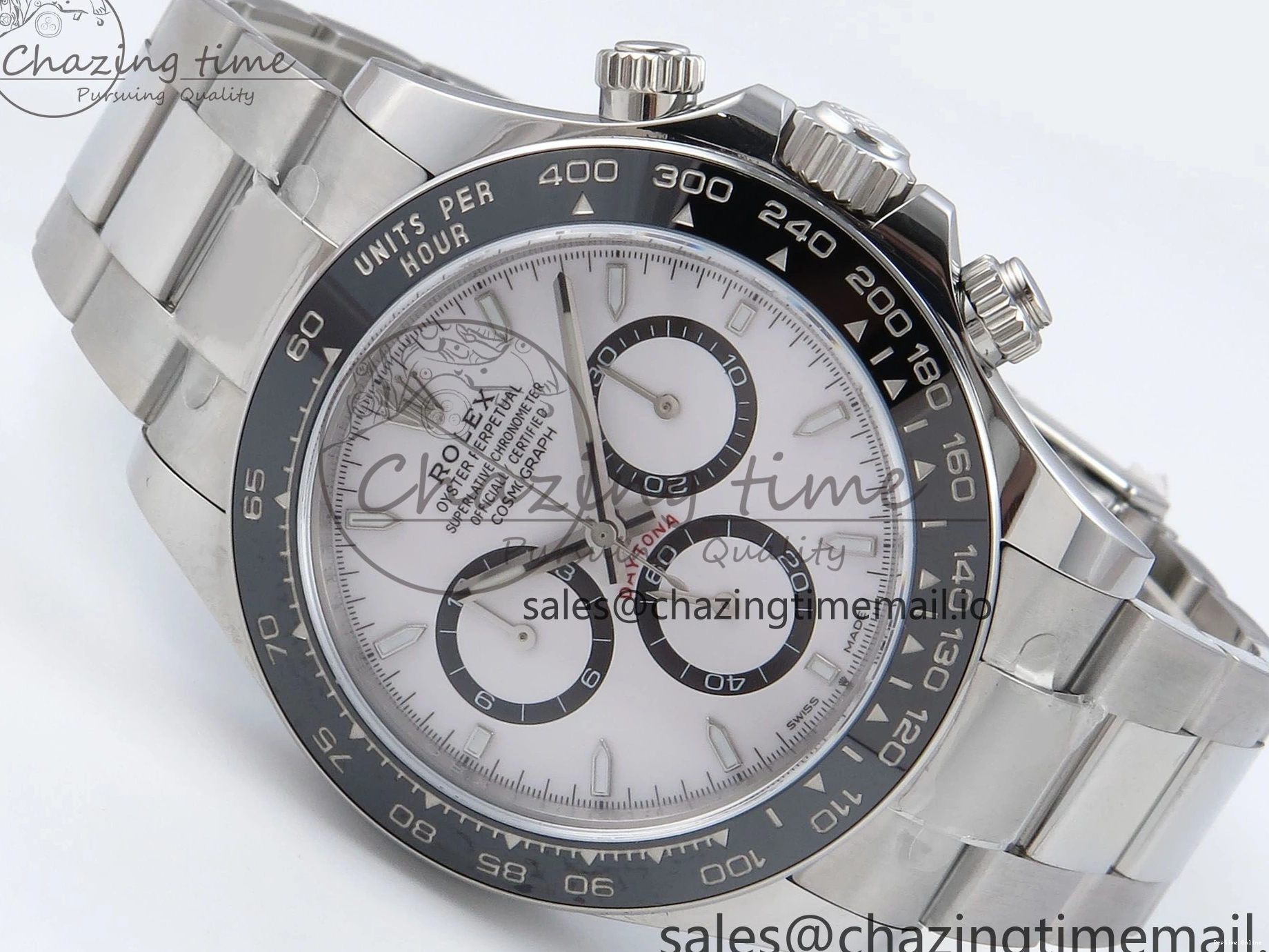 0517 2023 Daytona 126500 AR+F 1:1 Best Edition 904L SS Case and Bracelet White Dial SA Timeless 852